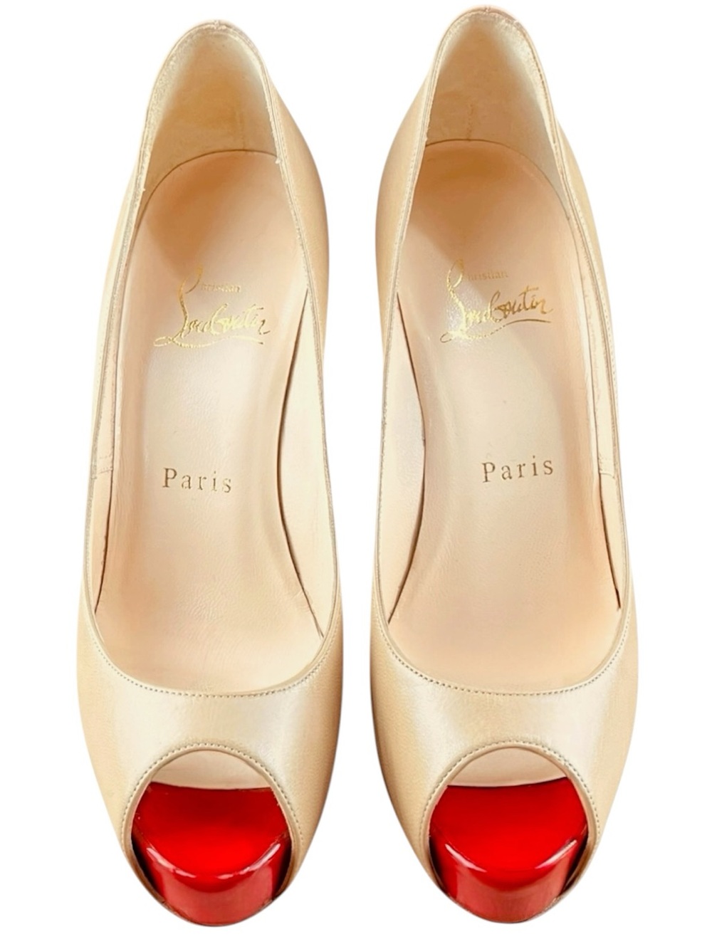 Christian Louboutin Vendome 120 peep toe pumps Size 36.5